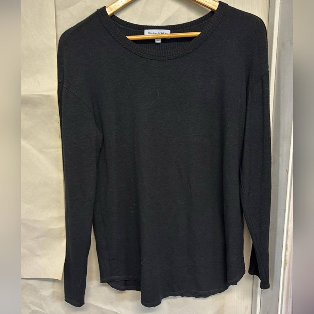 Black Long Flare Sleeve Boho‎ Style Made In USA Bikercore Grunge